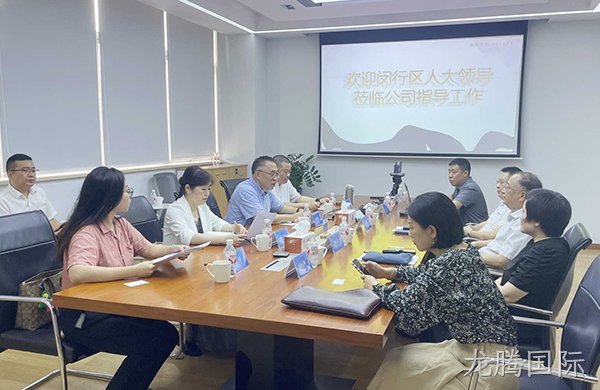 龙腾国际电子迎接闵行区人大财经委调研考察